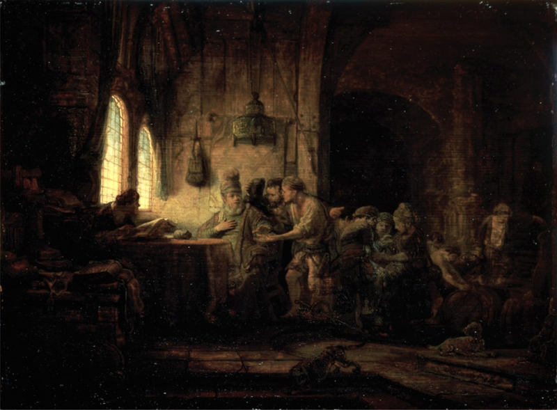 Przypowieść o robotnikach w winnicy - Rembrandt